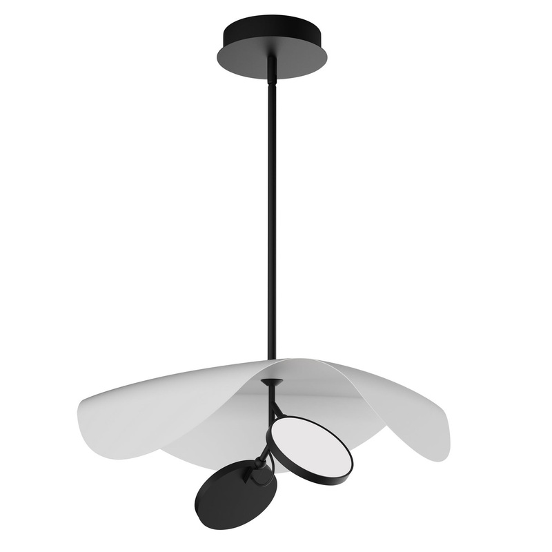 ET2 E24966-WTBK Carmen LED Pendant, Black