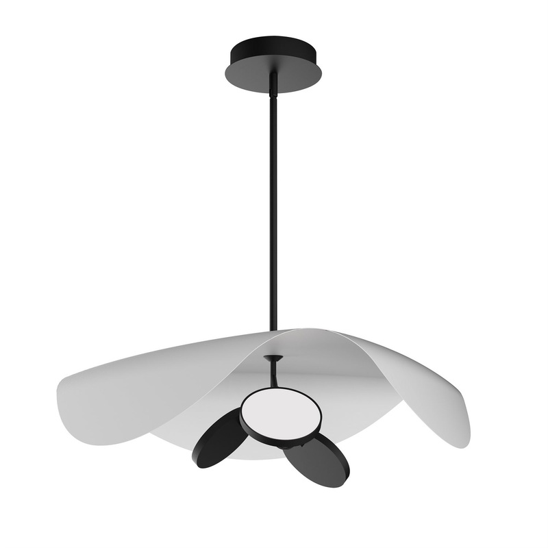 ET2 E24968-WTBK Carmen LED Pendant, Black