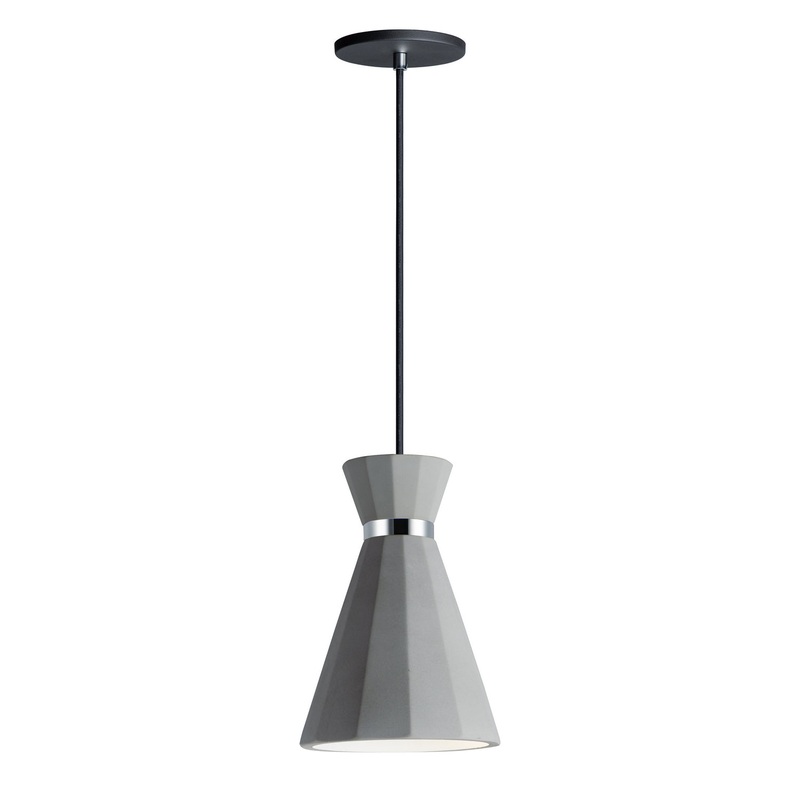 ET2 E25036-GYPC Sash LED Pendant, Gray / Polished Chrome