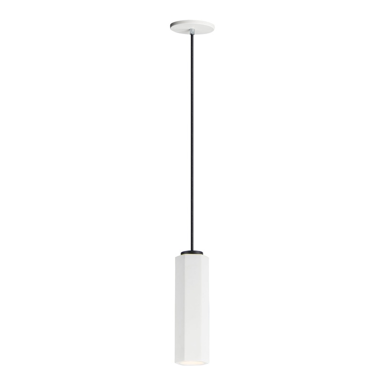 ET2 E25037-WTBK Allen LED Pendant, White / Black