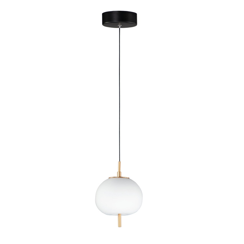ET2 E25111-92BKGLD Quest LED Mini Pendant, Black / Gold