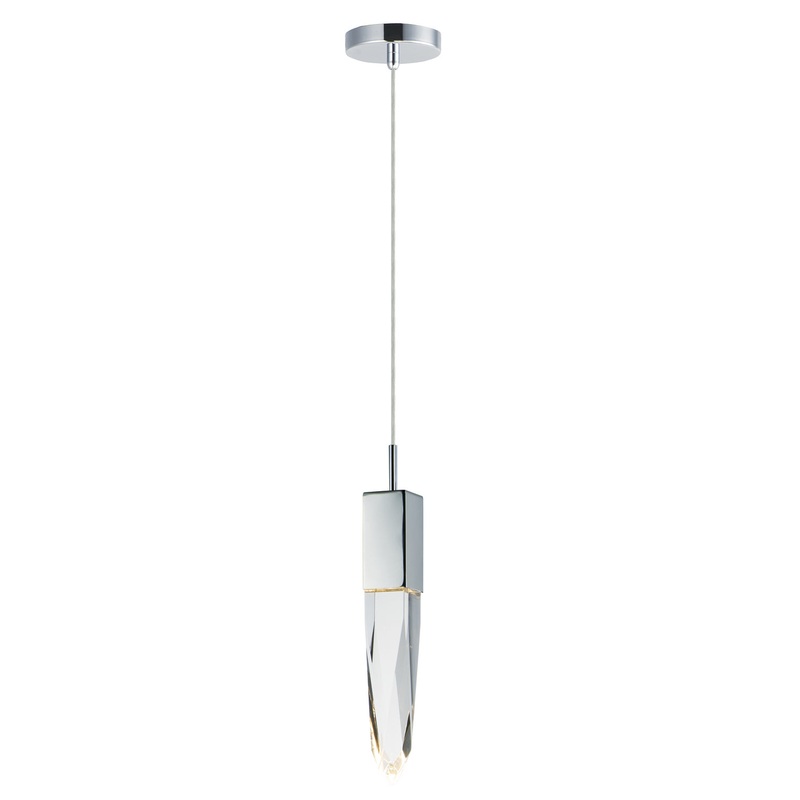 ET2 E31242-20PC Quartz LED Mini Pendant, Polished Chrome