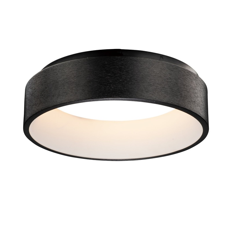 ET2 E31250-BBK iQ WiZ LED Flush Mount, Brushed Black