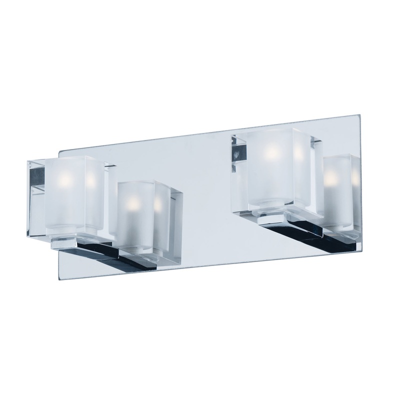 ET2 E32032-18PC Blocs LED LED Wall Sconce, Polished Chrome