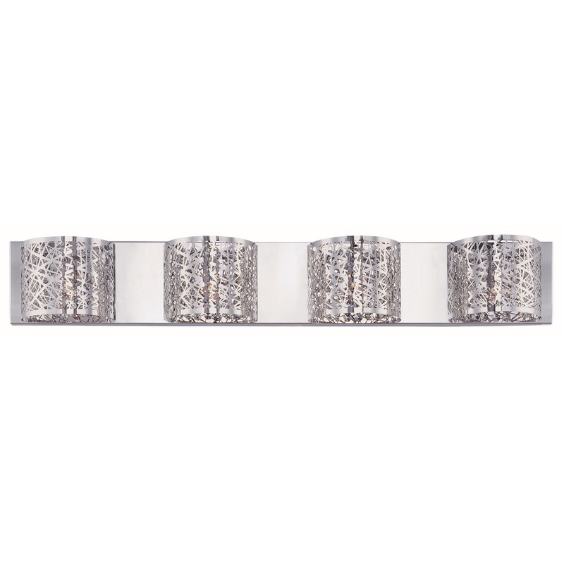 ET2 E21317-10PC/BUL Inca LED Bath Vanity, Polished Chrome