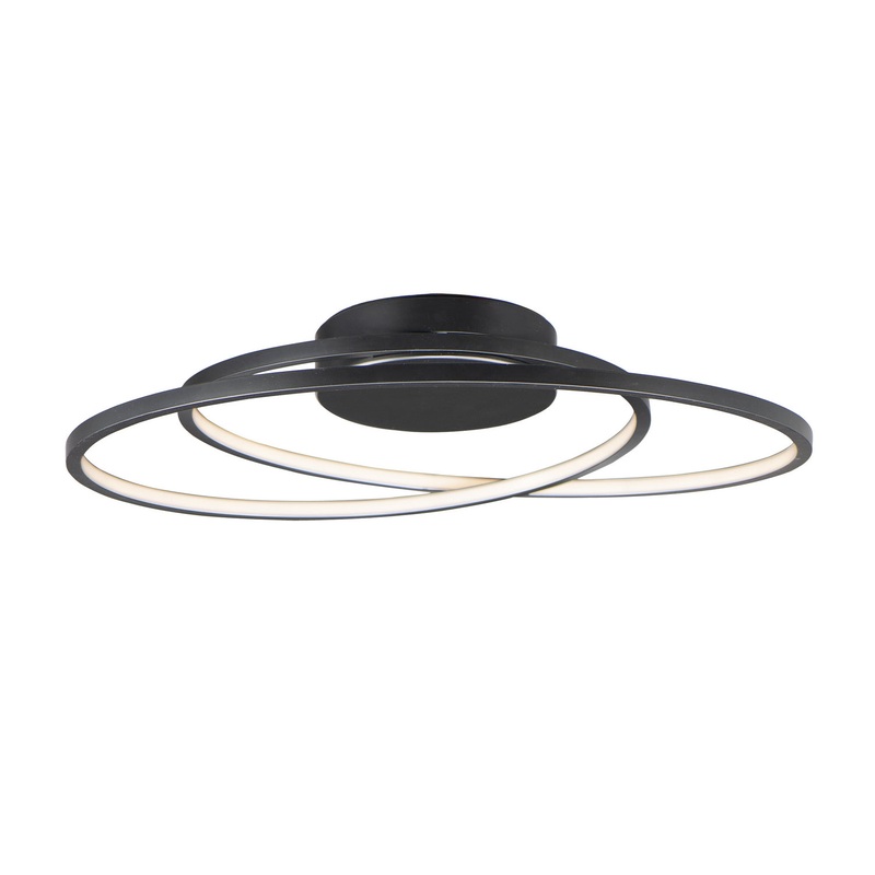 ET2 E21322-BK Cycle LED Flush Mount, Black