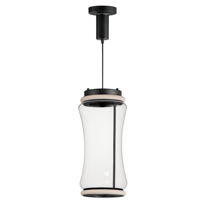 ET2 E21382-18BK Syndicate LED Pendant, Black