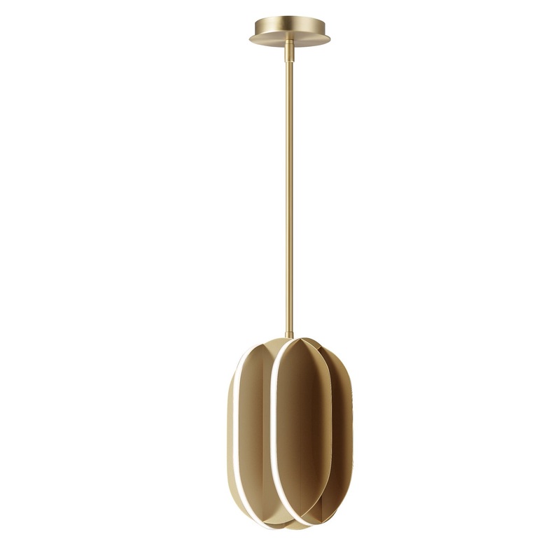 ET2 E21484-SBR Interval LED Pendant, Satin Brass