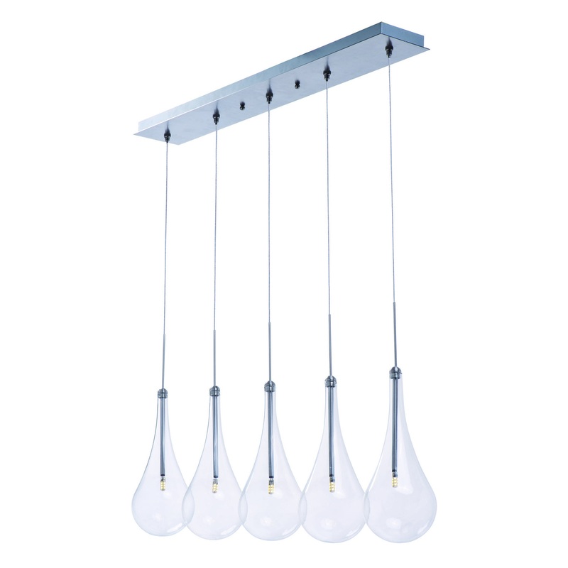 ET2 E23125-18PC Larmes LED LED Pendant, Polished Chrome