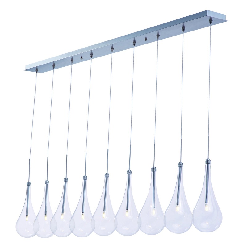 ET2 E23129-18PC Larmes LED LED Pendant, Polished Chrome