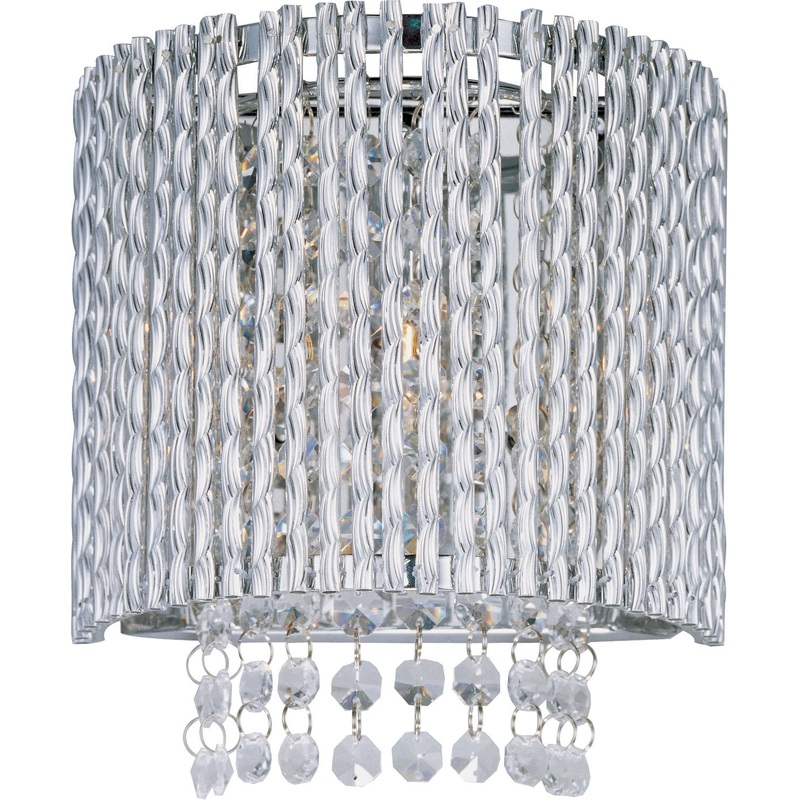 ET2 E23130-10PC Spiral One Light Wall Sconce, Polished Chrome