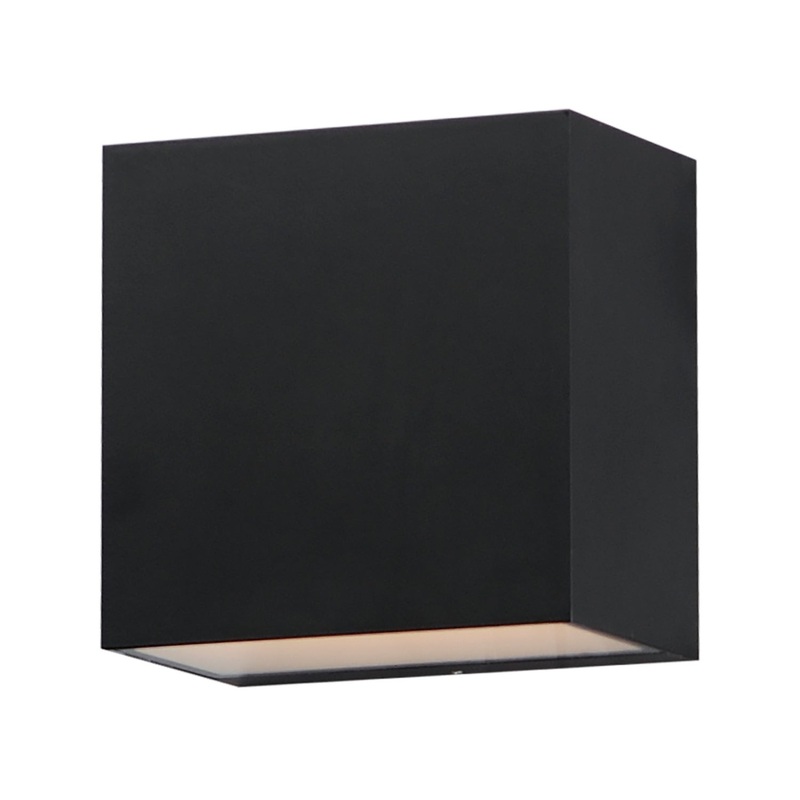 ET2 E23216-BK Blok LED Outdoor Wall Sconce, Black