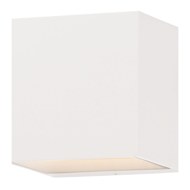 ET2 E23218-WT Blok LED Outdoor Wall Sconce, White