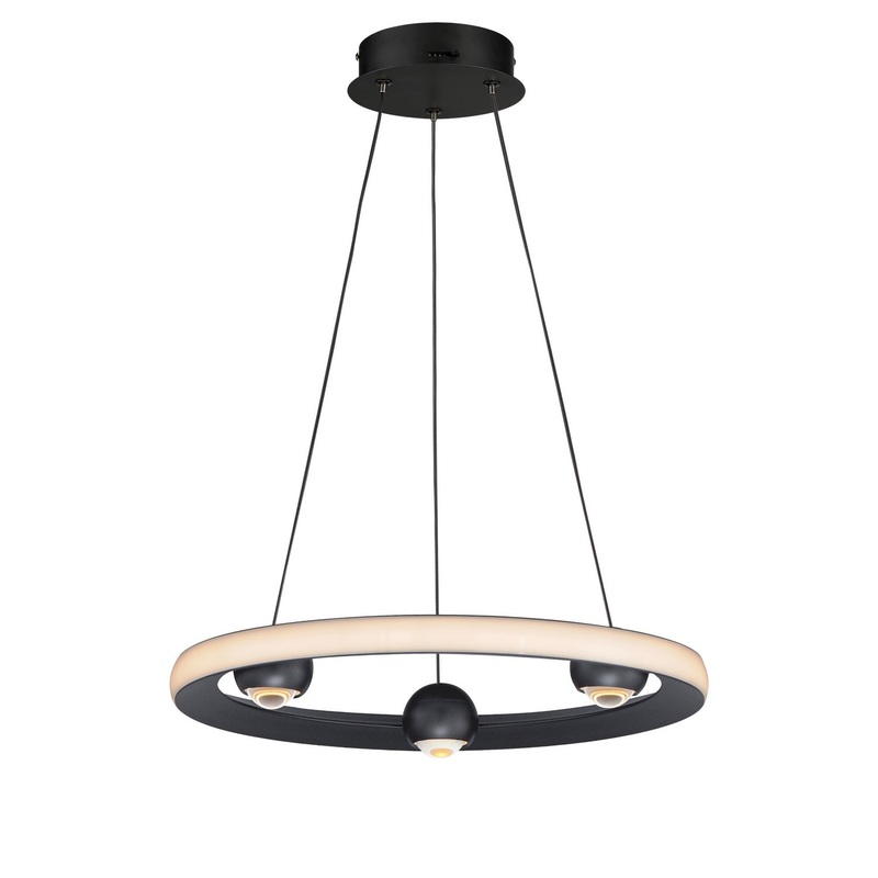 ET2 E23511-BK Nodes LED Pendant, Black