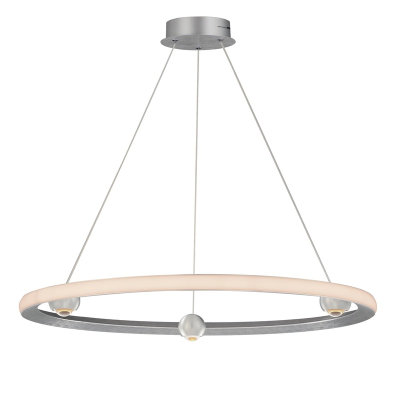 ET2 E23513-AL Nodes LED Pendant, Brushed Aluminum