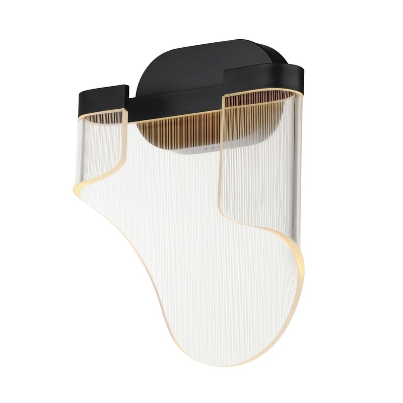 ET2 E24770-133BK Sonata LED Wall Sconce, Black