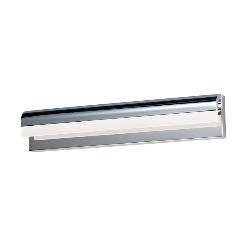 ET2 E24844-90PC Waterfall LED Bath Vanity, Polished Chrome