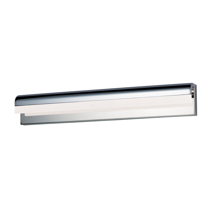 ET2 E24846-90PC Waterfall LED Bath Vanity, Polished Chrome