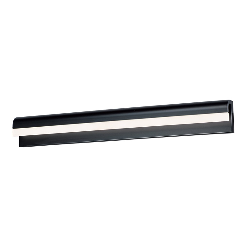 ET2 E24848-90BK Waterfall LED Bath Vanity, Black