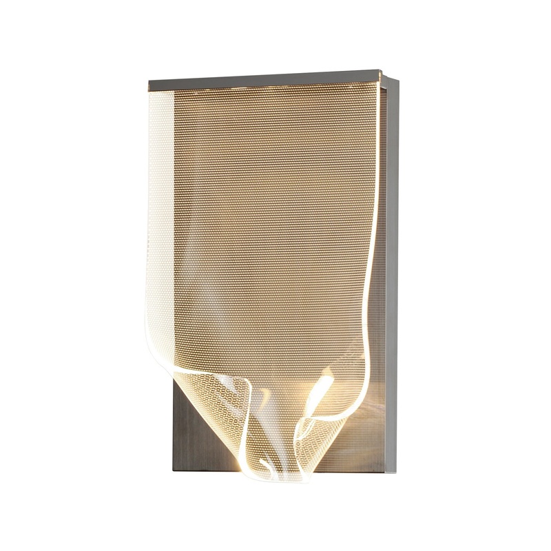 ET2 E24871-133BGM Rinkle LED Wall Sconce, Brushed Gunmetal