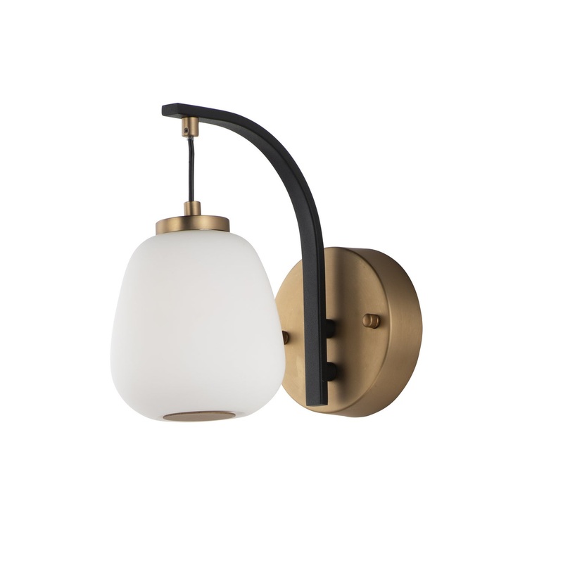 ET2 E25060-92BKGLD Soji LED Wall Sconce, Black / Gold