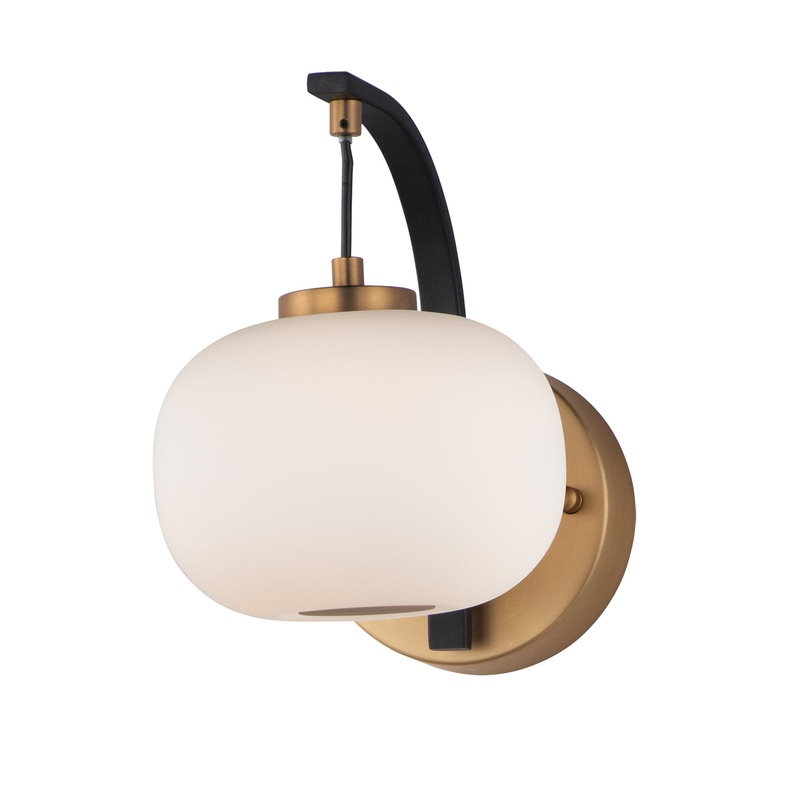 ET2 E25062-92BKGLD Soji LED Wall Sconce, Black / Gold