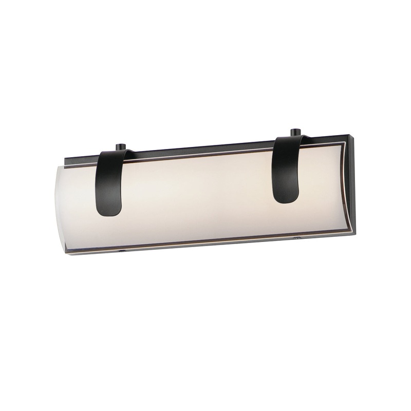 ET2 E25131-92BK Clutch LED Bath Vanity, Black
