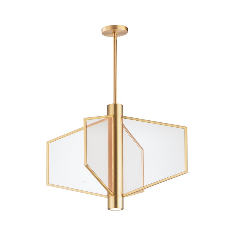 ET2 E25132-133NAB Telstar LED Pendant, Natural Aged Brass