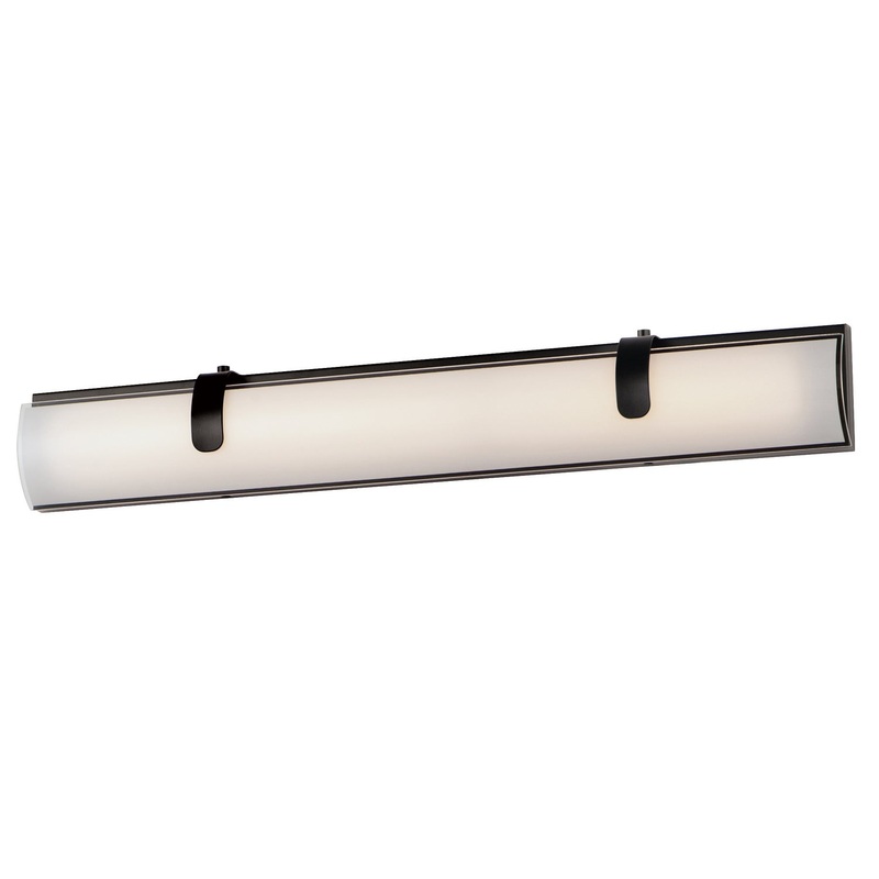ET2 E25135-92BK Clutch LED Bath Vanity, Black