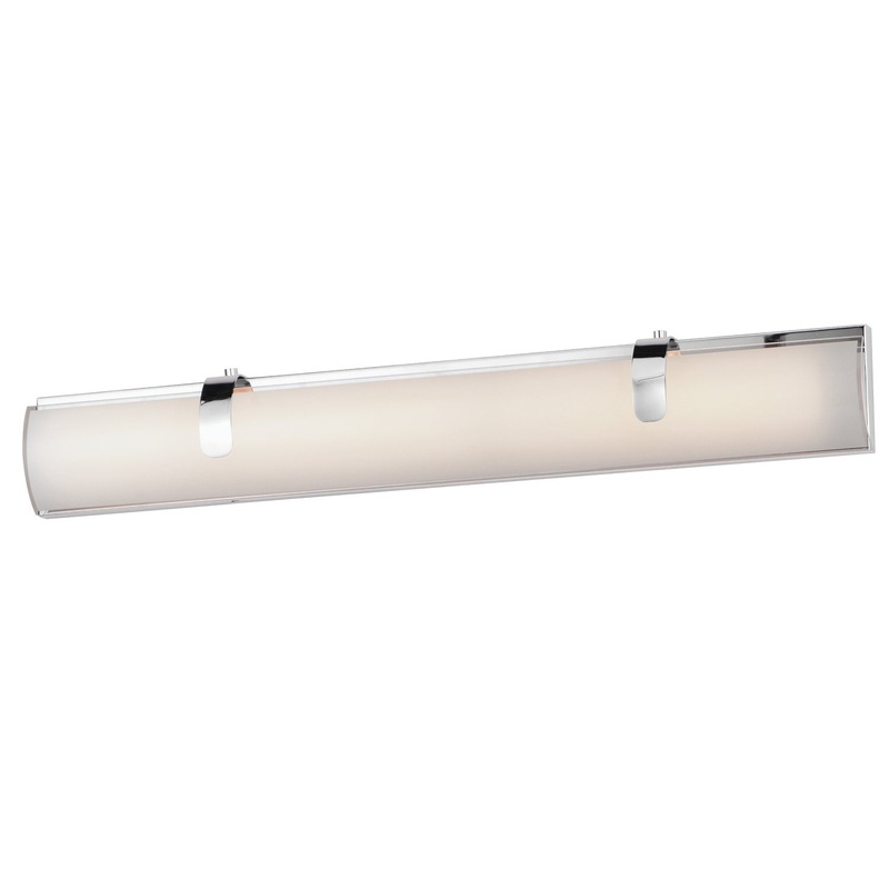 ET2 E25135-92PC Clutch LED Bath Vanity, Polished Chrome