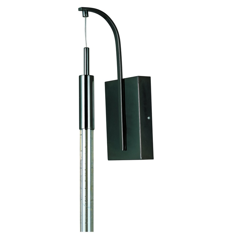 ET2 E32770-91BC Scepter LED Wall Sconce, Black Chrome
