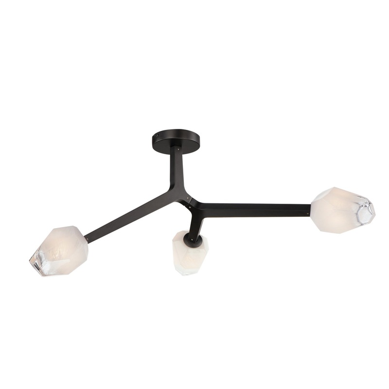 ET2 E32790-93BK Blossom LED Flush Mount, Black