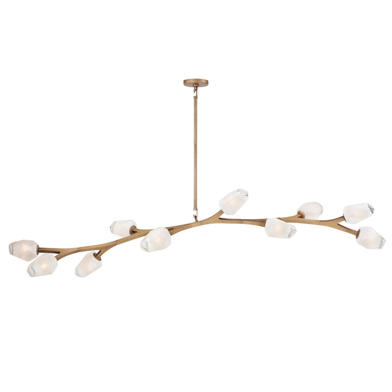 ET2 E32797-93NAB Blossom LED Pendant, Natural Aged Brass