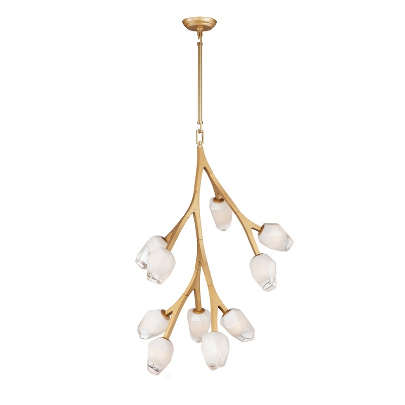 ET2 E32798-93NAB Blossom LED Pendant, Natural Aged Brass