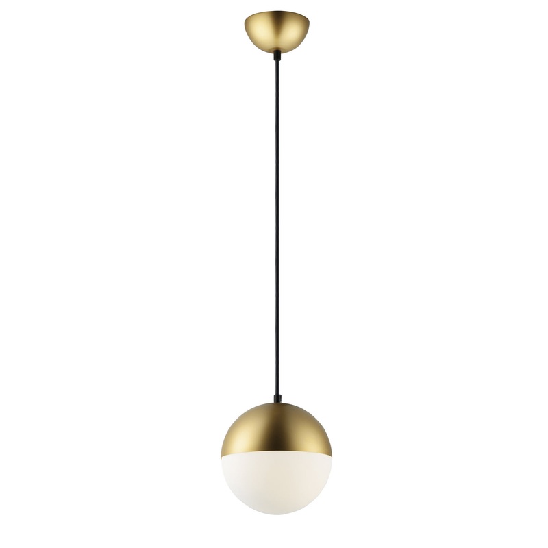 ET2 E20361-92MG Half Moon LED Mini Pendant, Metallic Gold