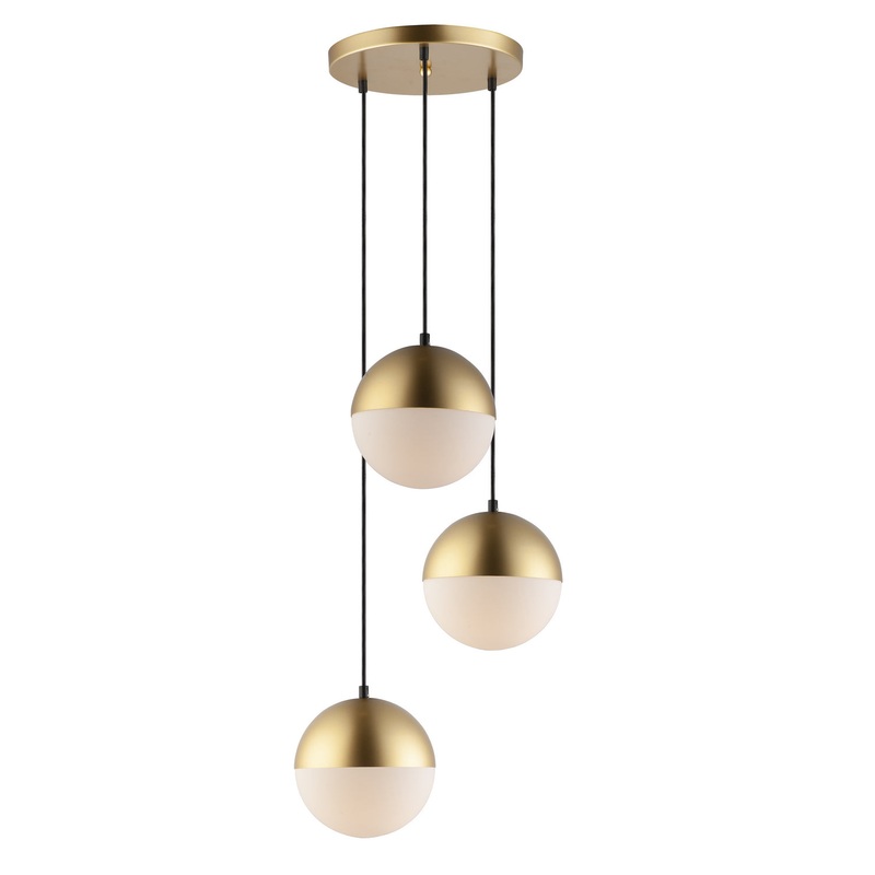 ET2 E20364-92MG Half Moon LED Pendant, Metallic Gold