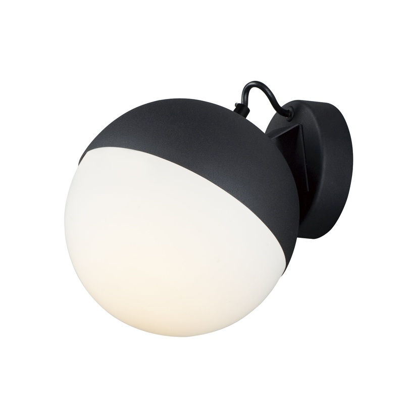 ET2 E20369-92BK Half Moon LED Wall Sconce, Black