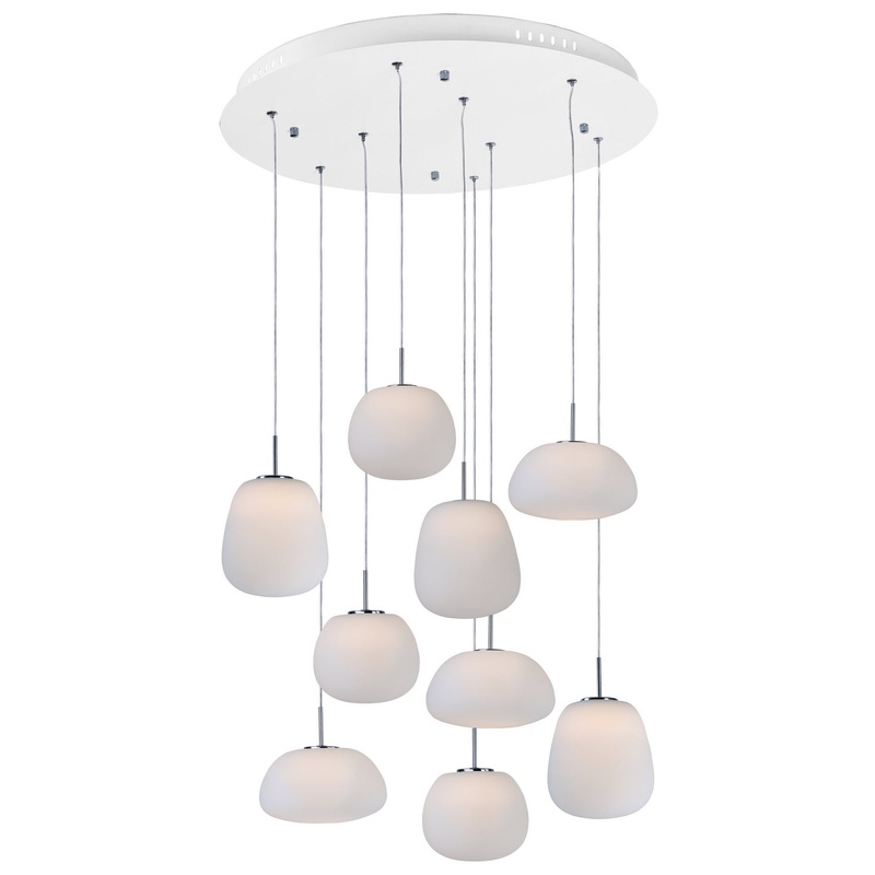 ET2 E21127-11WT Puffs LED Pendant, White