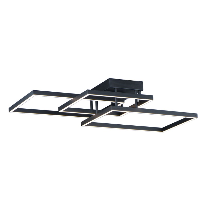 ET2 E21513-BK Traverse LED LED Flush / Wall Mount, Black