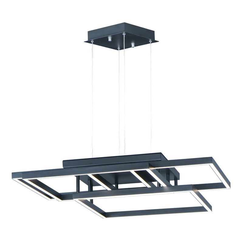 ET2 E21516-BK Traverse LED LED Pendant, Black