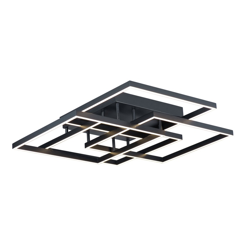 ET2 E21518-BK Traverse LED LED Flush / Wall Mount, Black