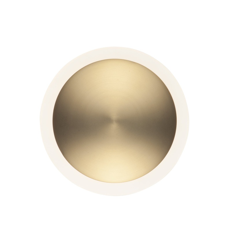 ET2 E21540-90BKGLD Saucer LED Wall Sconce, Black / Gold