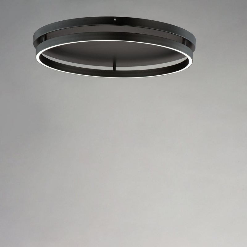 ET2 E22720-BK Groove WiZ LED Flush Mount, Black