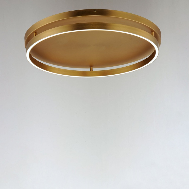 ET2 E22720-GLD Groove WiZ LED Flush Mount, Gold