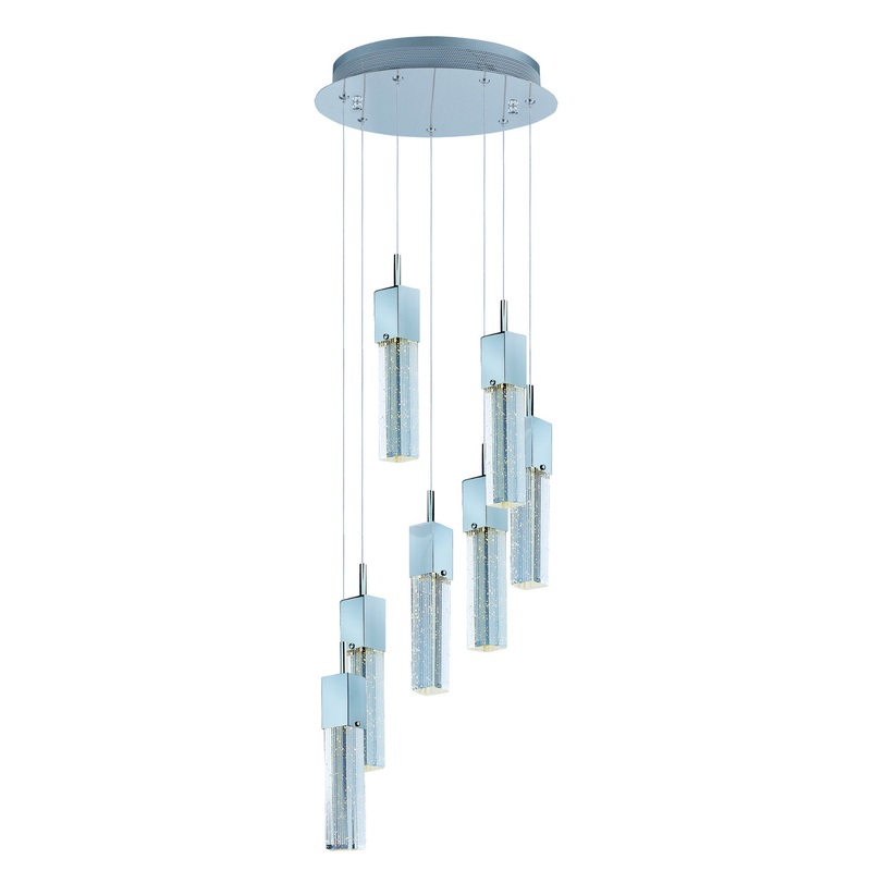 ET2 E22767-89PC Fizz III LED Pendant, Polished Chrome