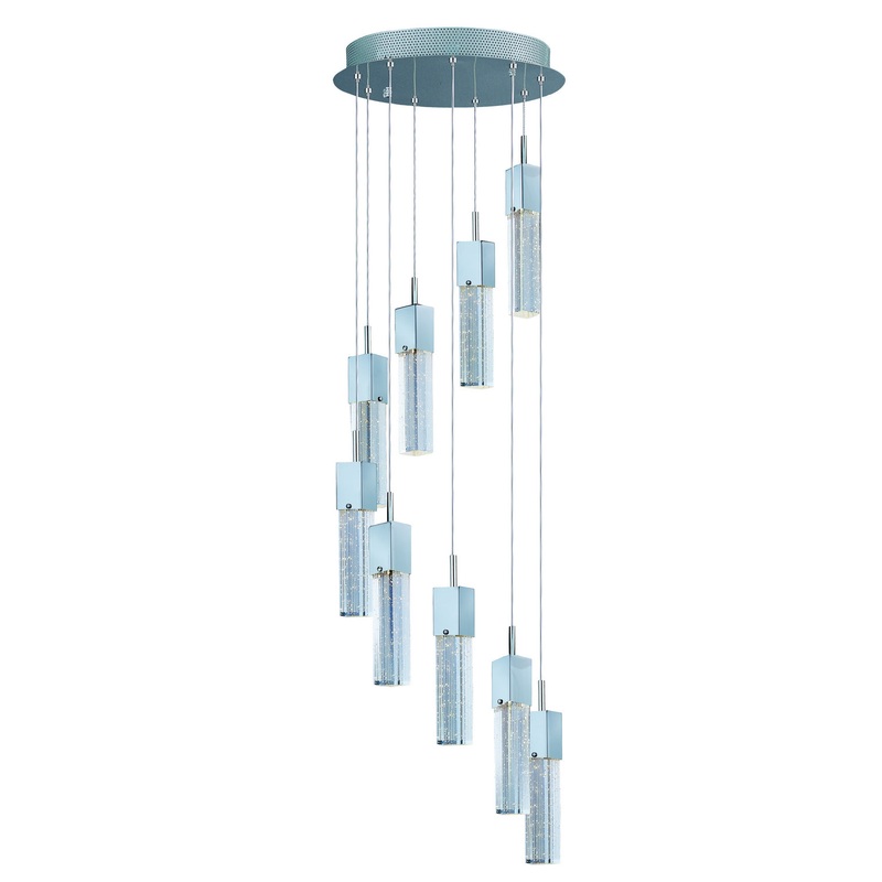 ET2 E22769-89PC Fizz III LED Pendant, Polished Chrome