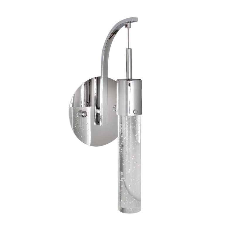 ET2 E22770-91PC Fizz IV LED Wall Sconce, Polished Chrome