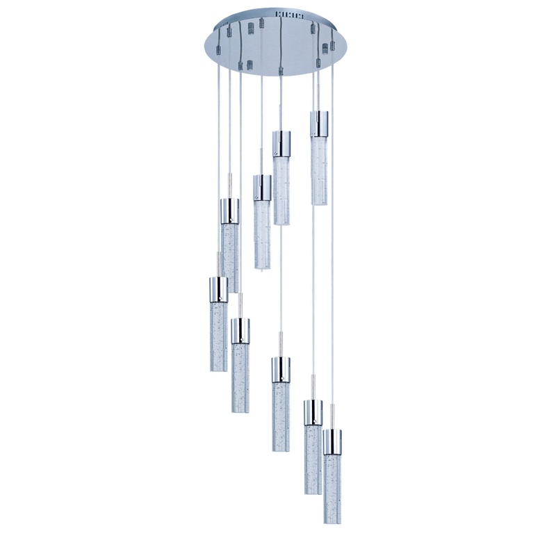 ET2 E22779-91PC Fizz IV LED Pendant, Polished Chrome