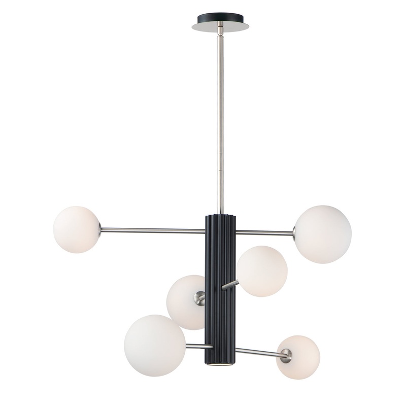ET2 E24064-92BKSN Cog LED Pendant, Black / Satin Nickel