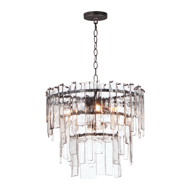 Maxim 21835AGDBZ Warren Nine Light Pendant, Dark Bronze